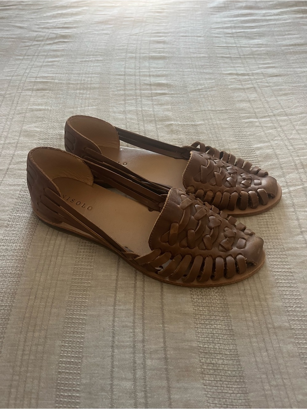 Nisolo Women's Huarache Sandal Brown Size 7